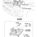 Toyota Tundra Headlight Left HEADLAMP Electrical Lamps