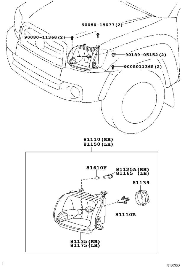 Toyota Tundra Parking Light Bulb Socket Left Right CLEARANCE LAMP 