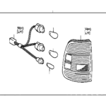 Toyota Tundra Tail Light Harness Left Right Rear REAR COMBINATION