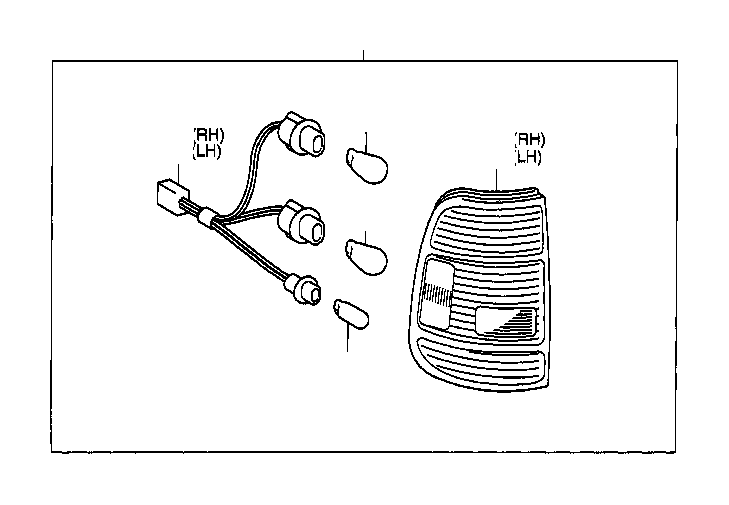 Toyota Tundra Tail Light Harness Left Right Rear REAR COMBINATION 