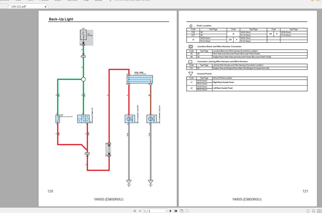 Toyota Yaris 2006 Electrical Wiring Diagram Wittlemwlody