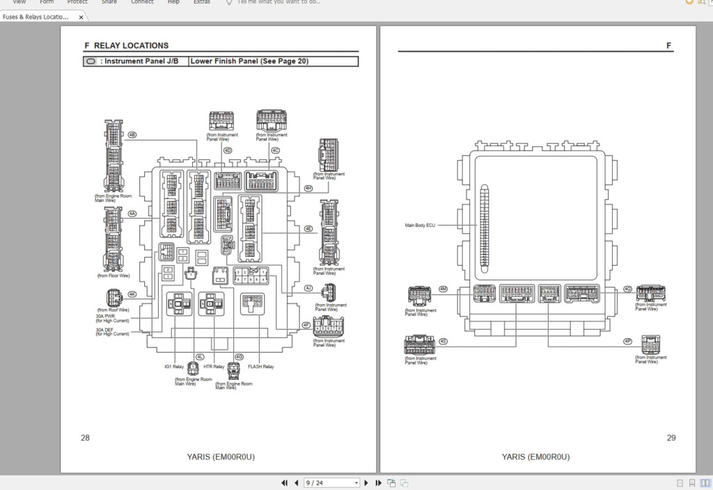 Toyota Yaris 2006 Wiring Diagram Wiring Diagram