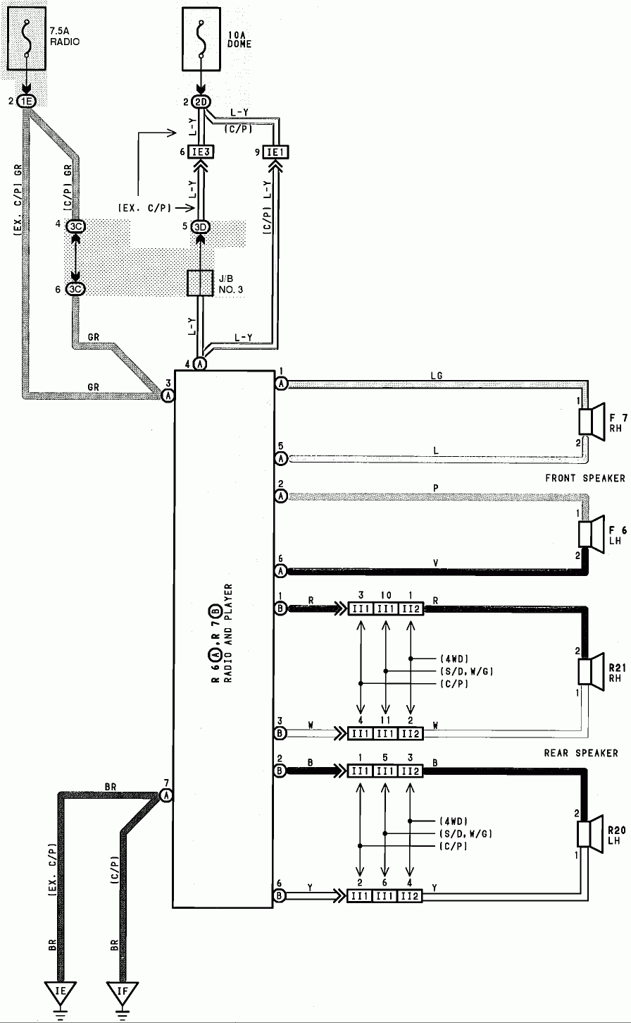 Where Can I Find A Factory Stereo Wiring Diagram For A 1990 Toyota Corolla