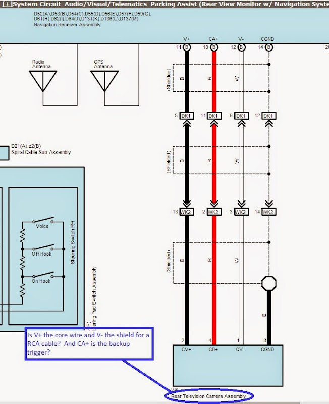 Which Stock Wires To Use To Connect Stock Backup Camera To Aftermarket 