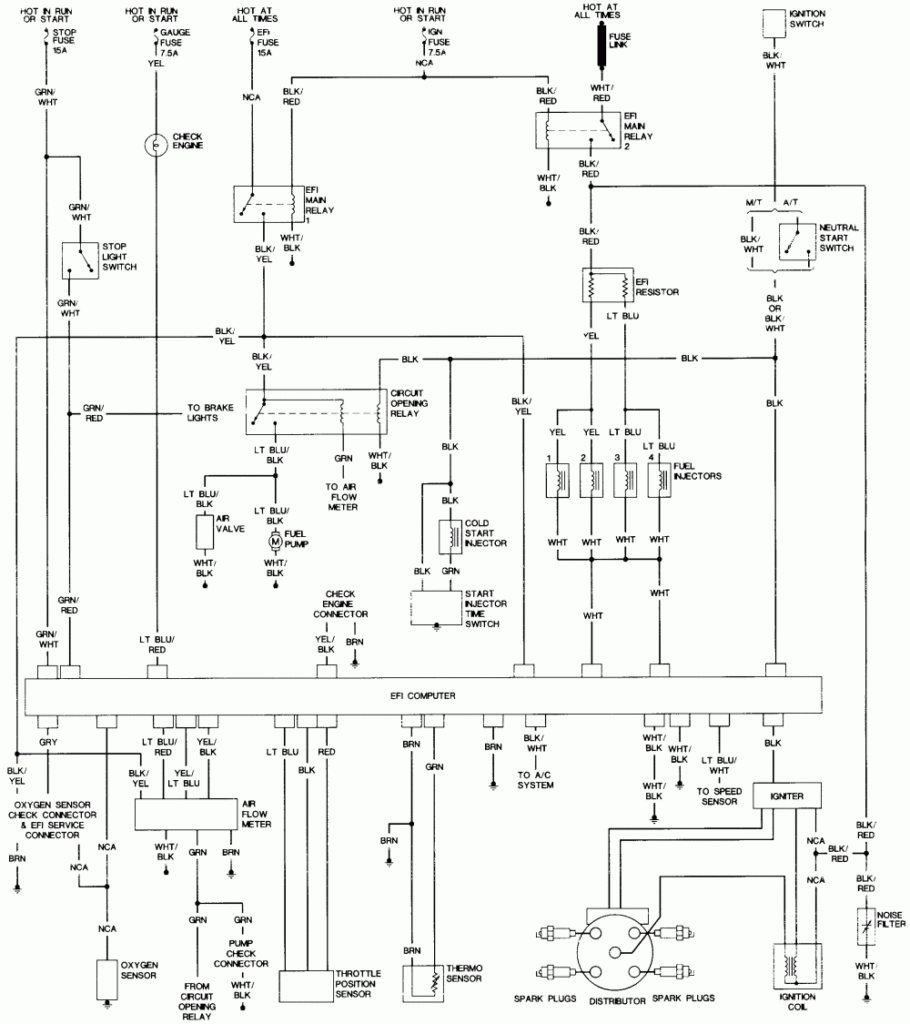 Wiring Diagram For 1994 Toyotum 4runner Complete Wiring Schemas