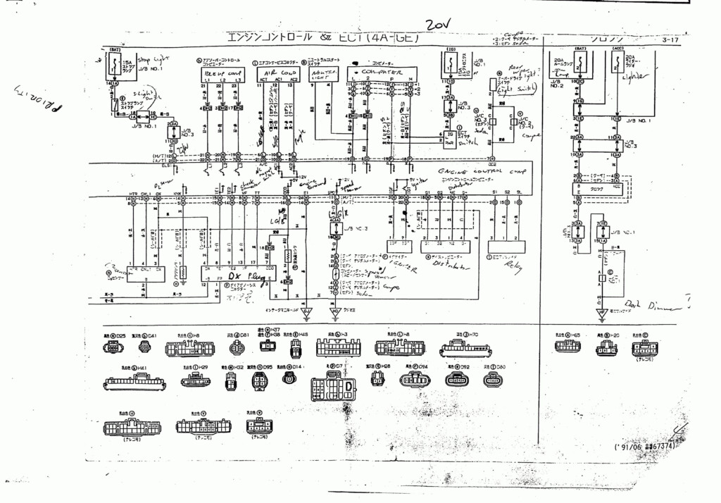 1985 Toyota Mr2 Wiring Diagram Original