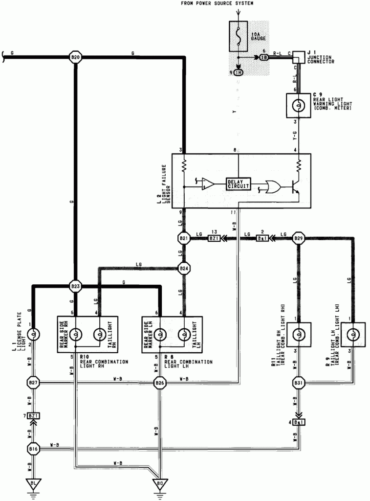 1987 Toyota Pickup Tail Light Wiring Diagram Wiring Diagram Schemas