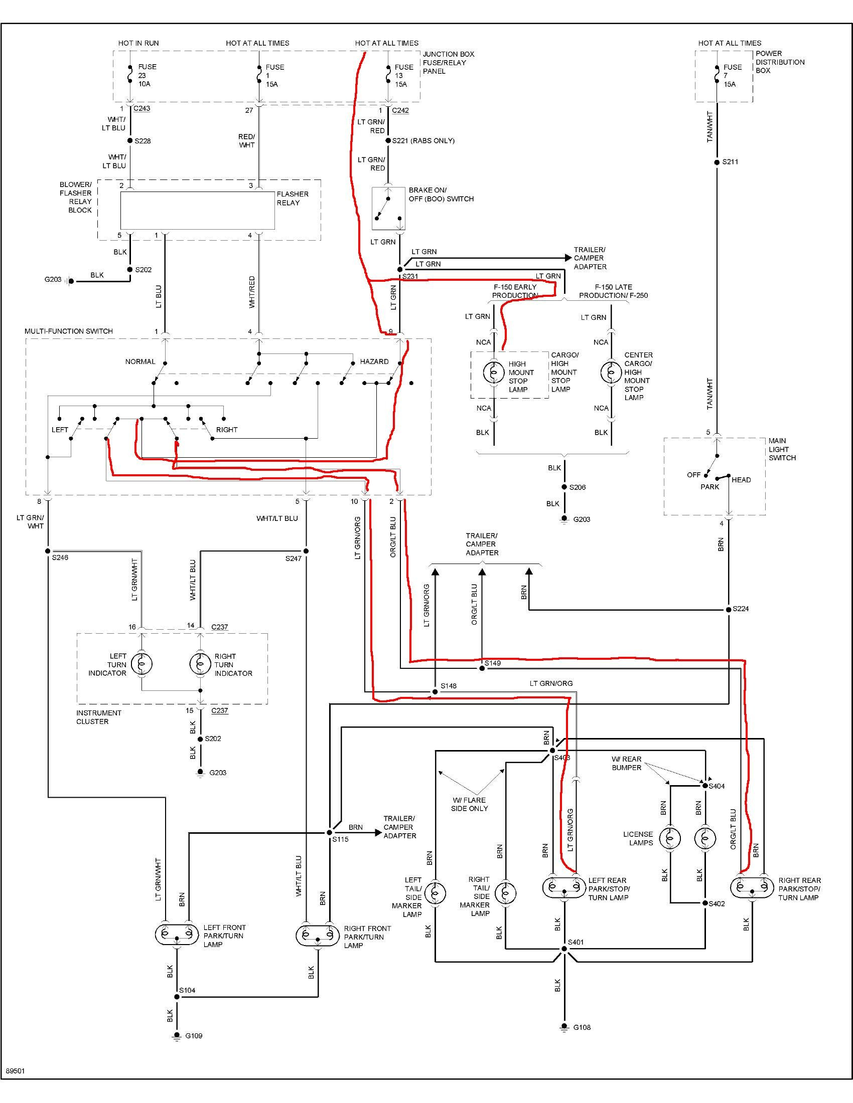 1990 Toyota Pickup Tail Light Wiring Diagram Wiring Diagram