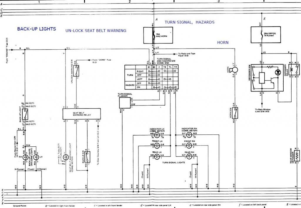 1990 Toyota Pickup Tail Light Wiring Diagram Wiring Diagram