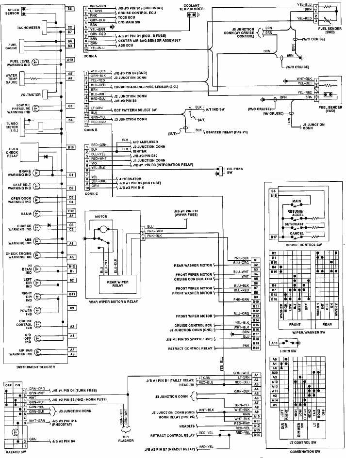 1991 Toyota Celica Instrument Cluster Wiring Diagrams All About 