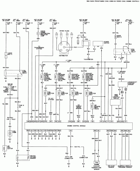 1991 Toyota Pickup Wiring Diagram