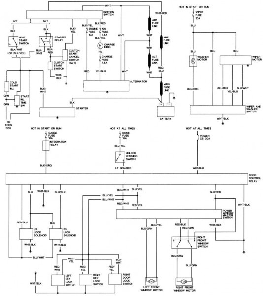 1991 Toyota Pickup Wiring Diagram