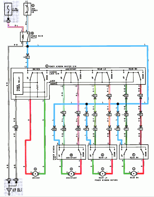 1996 Toyota Corolla Power Window Wiring Diagram Wiring Diagram And