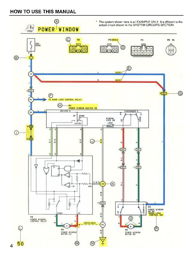 1996 Toyota Corolla Power Window Wiring Diagram Wiring Diagram And 