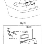 1998 Toyota Camry Tail Light Harness Electrical Lamps NAL