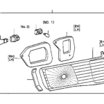 1998 Toyota Camry Tail Light Harness Electrical Lamps NAL