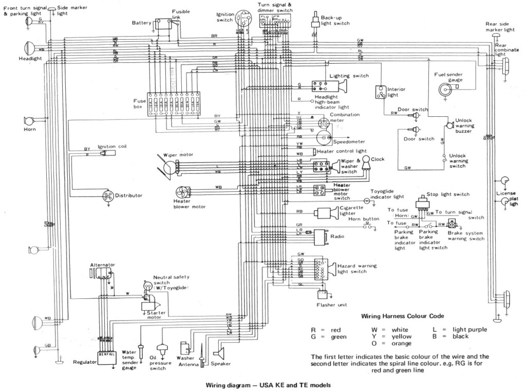 1999 Toyota Corolla Wiring Diagram