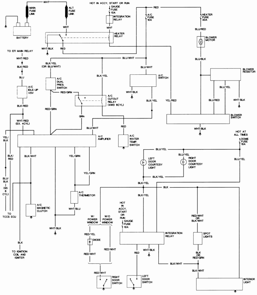 2000 Toyota 4runner Wiring Diagram Free Wiring Diagram