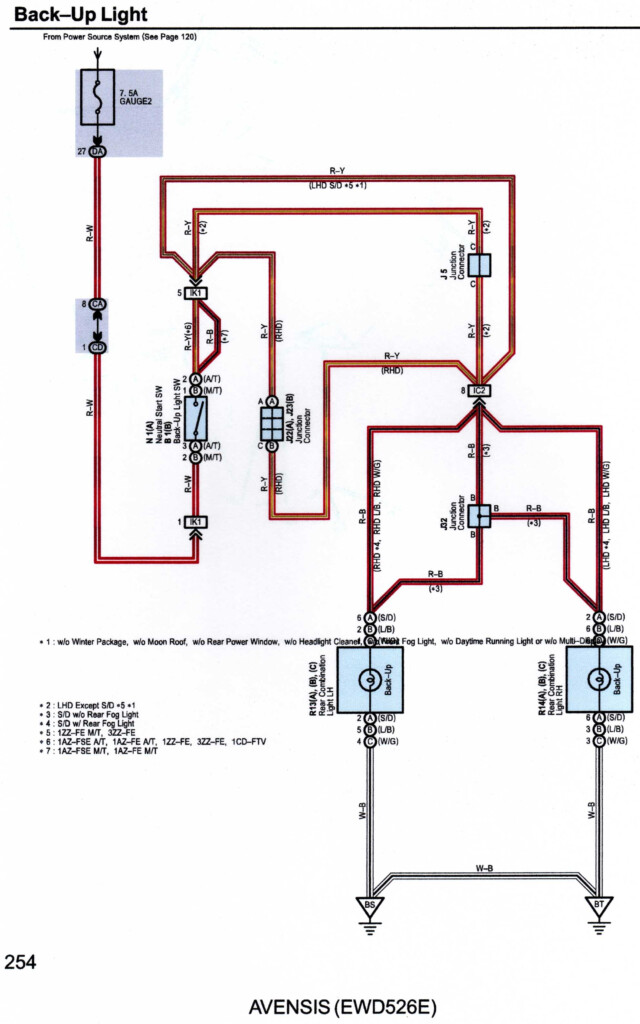 2004 Avensis Rear Lights Wiring Diagram Avensis Club Toyota Owners 