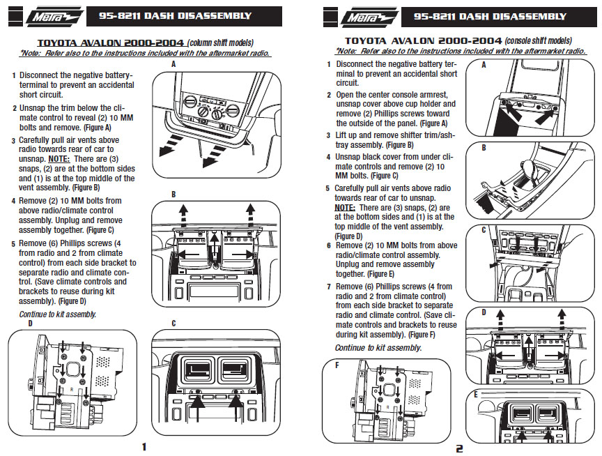 2004 Toyota Avalon Installation Parts Harness Wires Kits Bluetooth