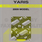 2009 Toyota Yaris Wiring Diagram Manual Original