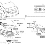 2018 Toyota Camry Tail Light Socket Left Right Rear Lamp