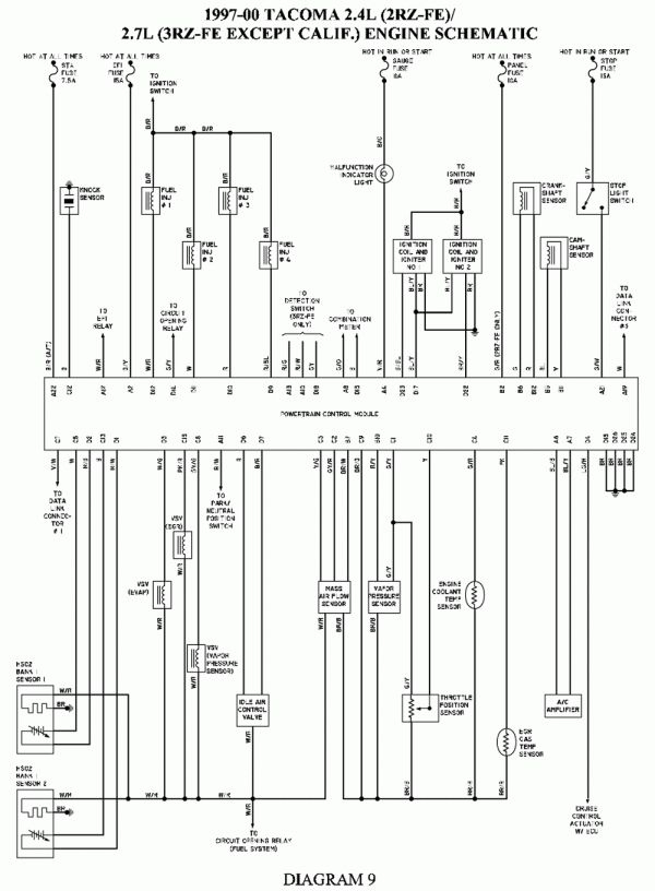 4 Wire Toyota Tacoma Trailer Wiring Diagram Electrical Wiring