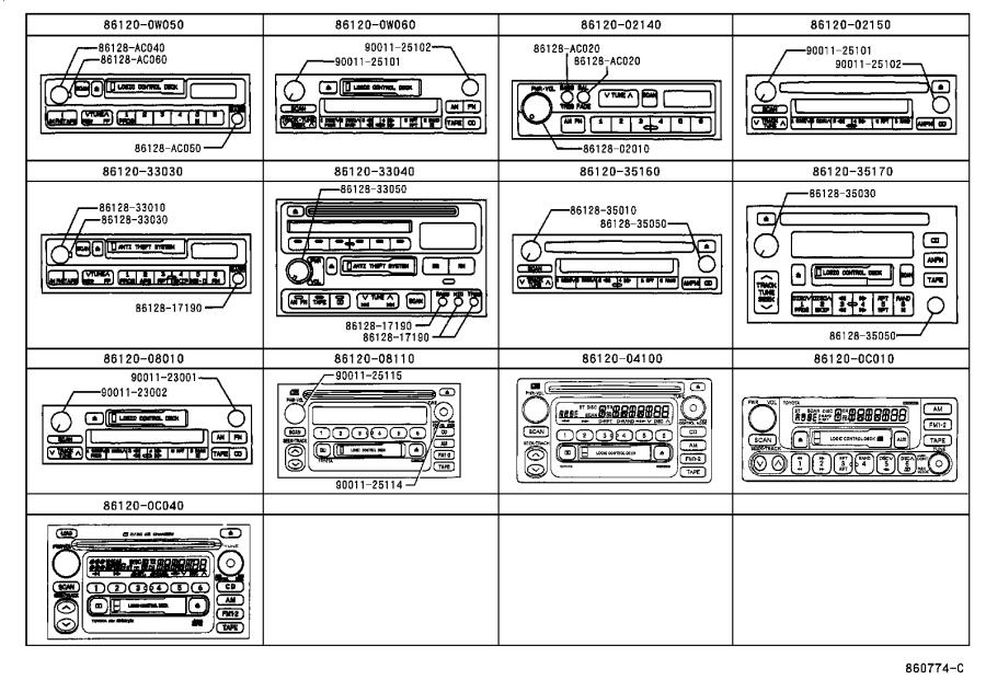 8612004100 Receiver Assembly Radio Genuine Toyota Part