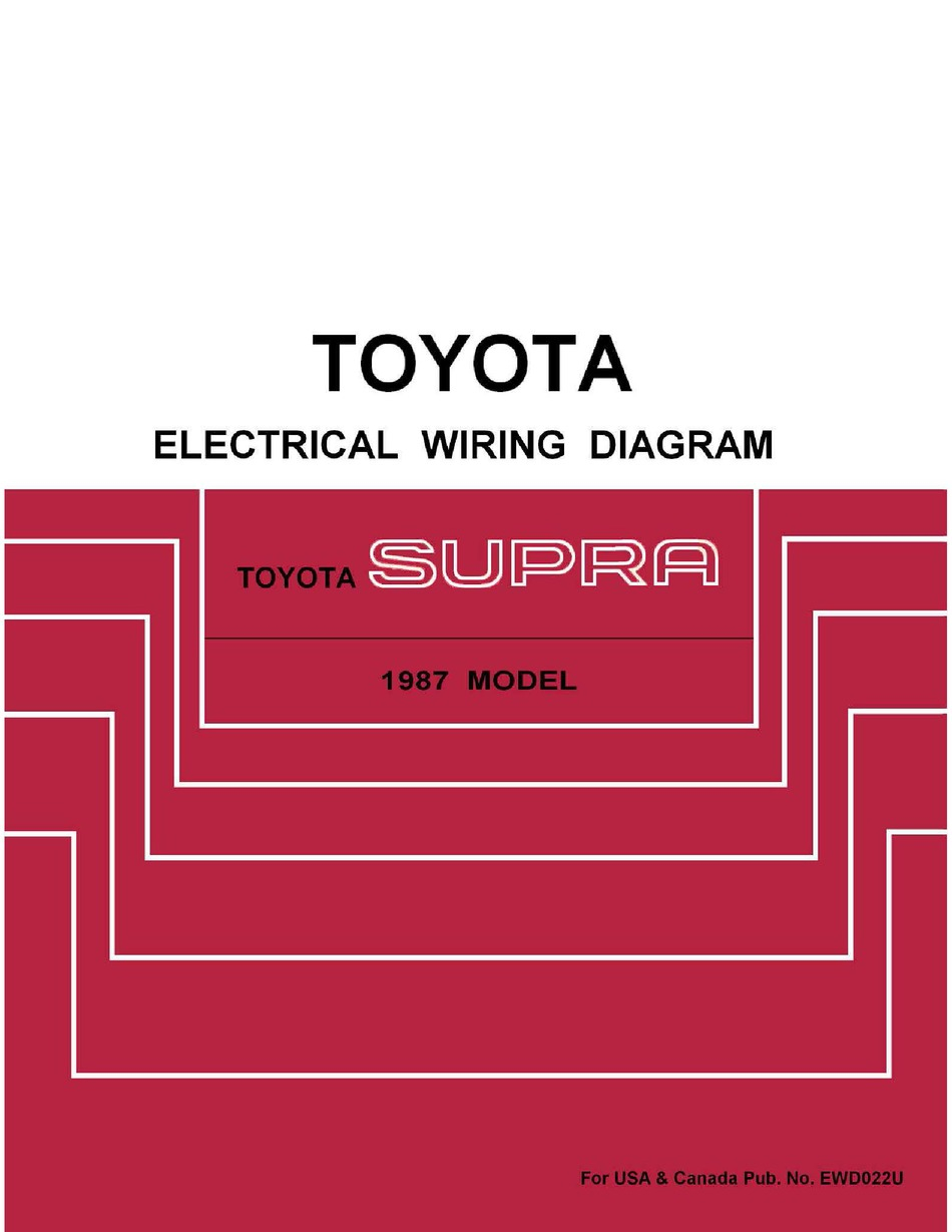 87 Supra Electric Wiring Diagram