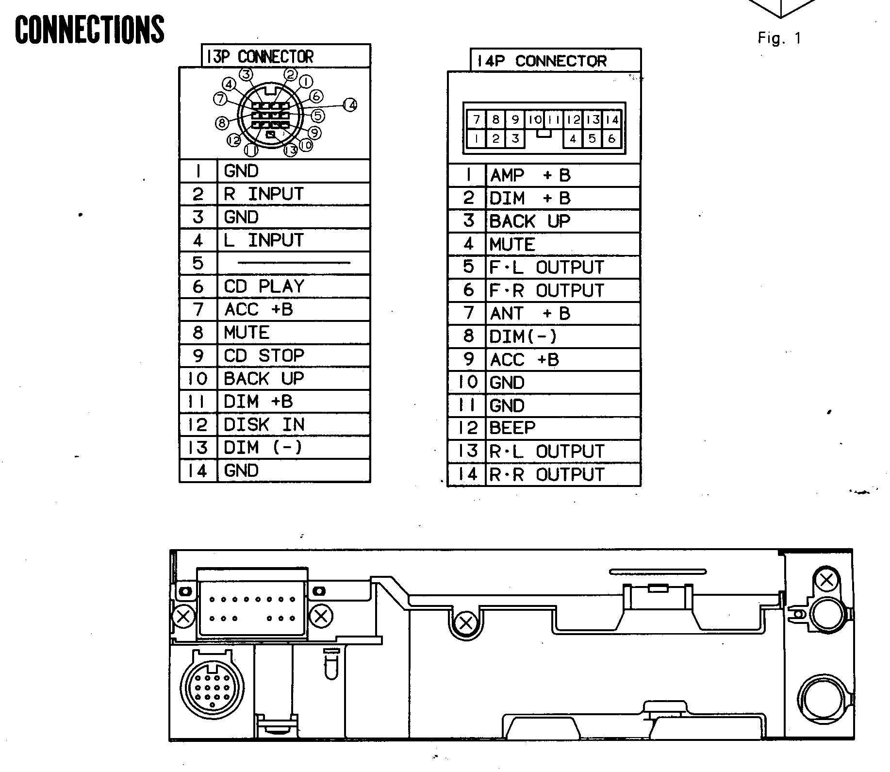 Car Audio Wire Diagram Codes Toyota Factory Car Stereo Repair Bose 