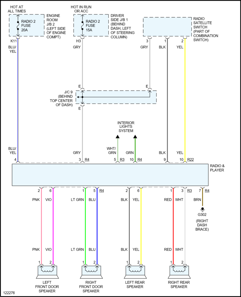 I Need Radio Schematic On The Wire Code Are 2001 Toyota Sienna Van