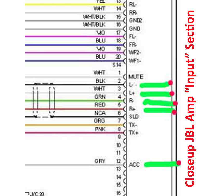 JBL Amp Wiring In Prius 2005 86280 0W240 PriusChat