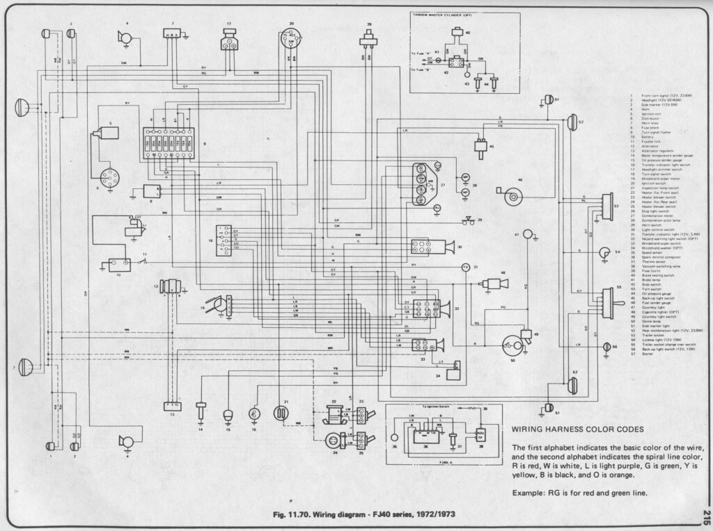 Lights Wiring Diagram For 1972 Landcruiser