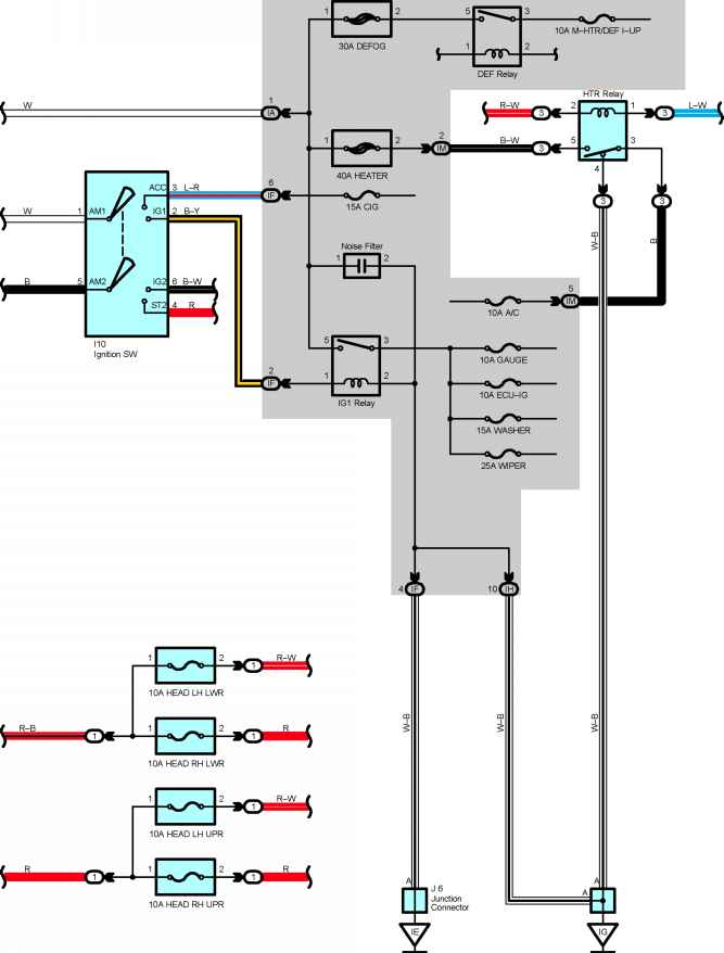 System Circuits Toyota Corolla 2004 Wiring Toyota Service Blog