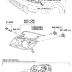 Toyota 4Runner Headlight Wiring Harness Right Electrical Lamps