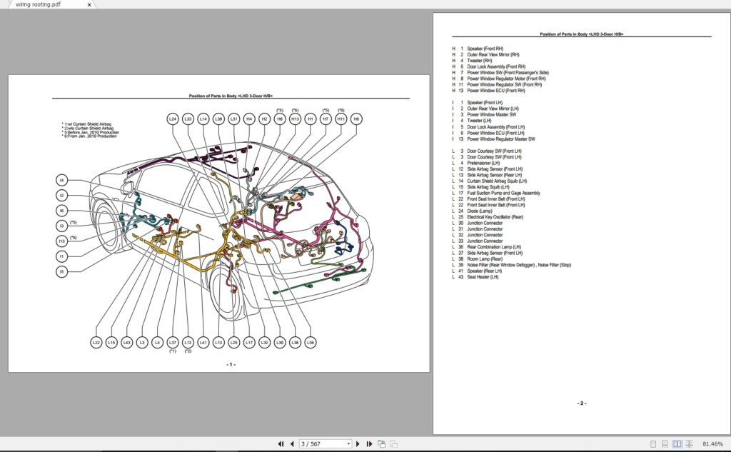 Toyota Auris Corolla 2007 2013 Electrical Wiring Diagram Auto 