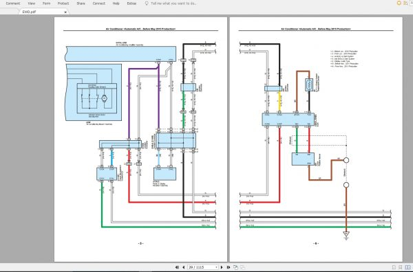 Toyota Avensis Diesel 2009 2015 Electrical Wiring Diagram Auto