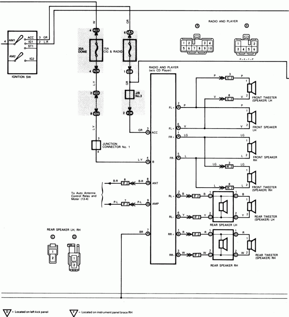 Toyota Corolla Car Stereo Wiring Diagram Templeinspire