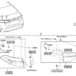Toyota Corolla Tail Light Harness Left Rear Electrical Lamps