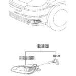 Toyota Sienna Fog Light Right LAMP FRONT Electrical 81210AE010