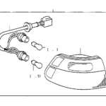 Toyota Sienna Tail Light Harness Left Right Rear Socket And Wire