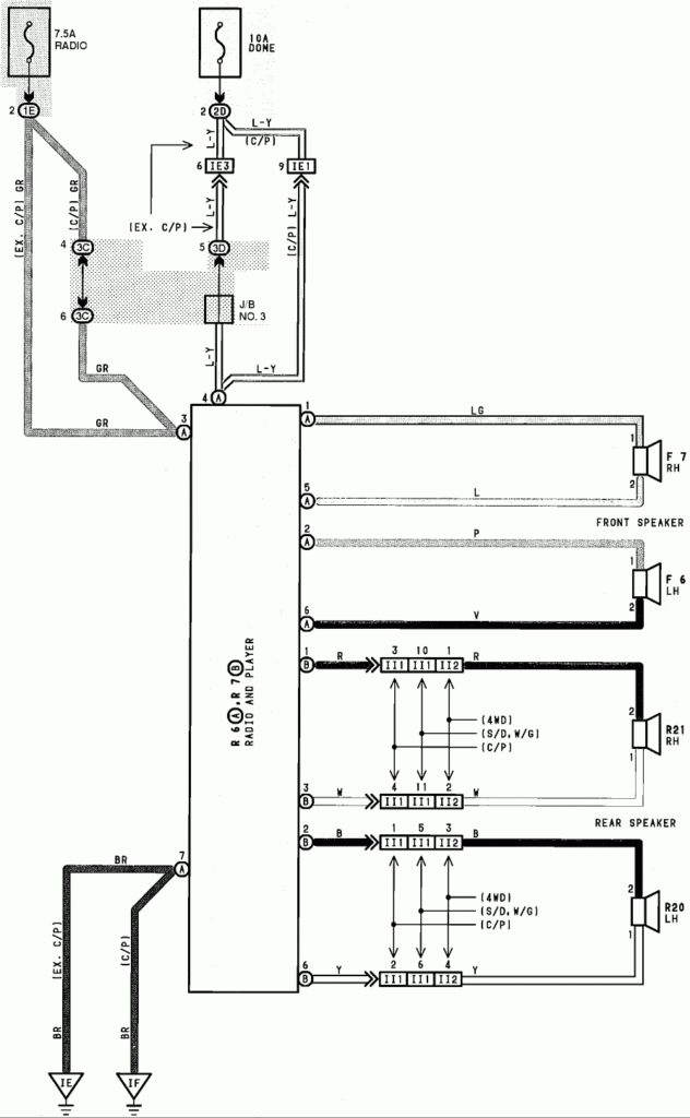 Where Can I Find A Factory Stereo Wiring Diagram For A 1990 Toyota Corolla 