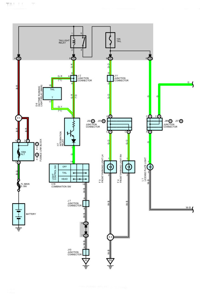 Wiring Diagram For Taillights On 2001 Toyota Highlander